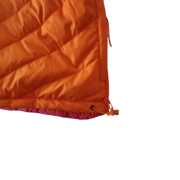 Women's Quilted Sleeveless Reversible Puffer Jacket Vest Neon Pink/Orange, Large - Picture 8 of 12